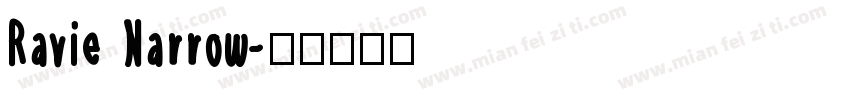 Ravie Narrow字体转换